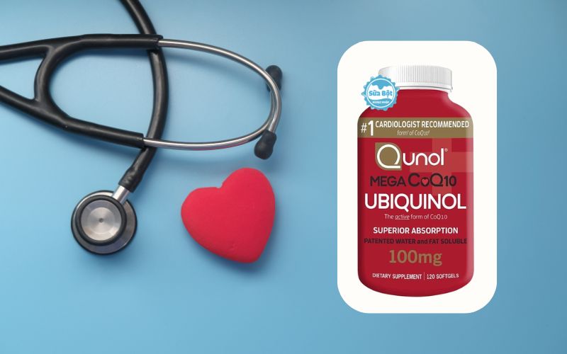 Qunol Mega CoQ10 Ubiquinol giúp bảo vệ sức khỏe tim mạch