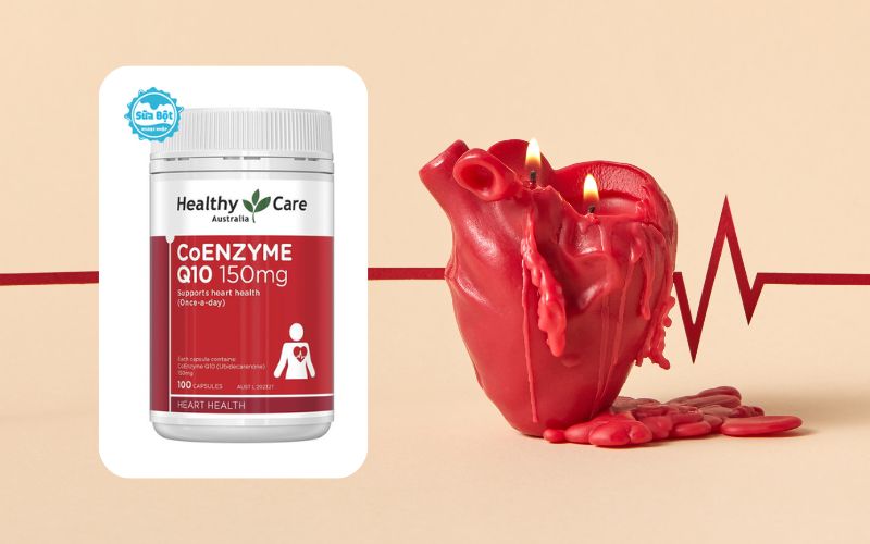 Healthy Care CoEnzyme Q10 150mg không chất bảo quản, hương vị nhân tạo
