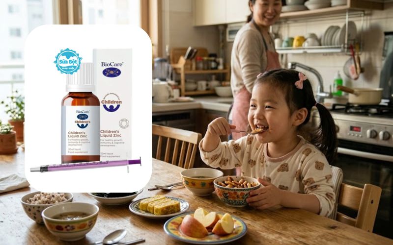 BioCare ZinC sử dụng được cho trẻ từ 3 tháng tuổi đến 5 tuổi BioCare ZinC sử dụng được cho trẻ từ 3 tháng tuổi đến 5 tuổi