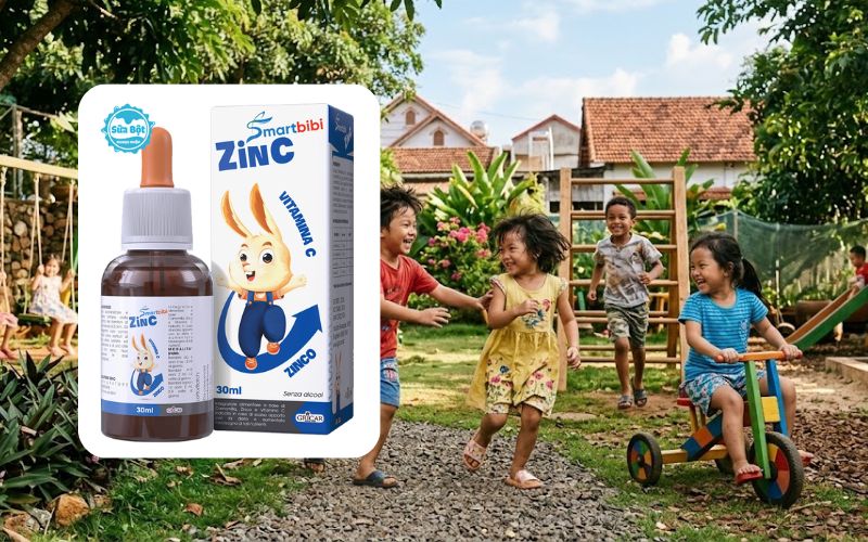 Kẽm Smartbibi ZinC giúp tăng cường đề kháng, giảm bớt mệt mỏi Kẽm Smartbibi ZinC giúp tăng cường đề kháng, giảm bớt mệt mỏi