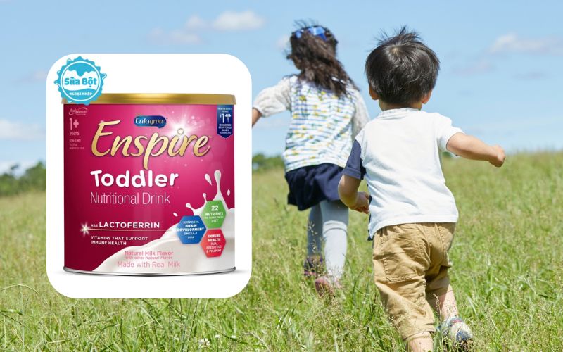 Sữa Enfagrow Enspire Toddler Lactoferrin hồng bổ sung đến 22 dưỡng chất