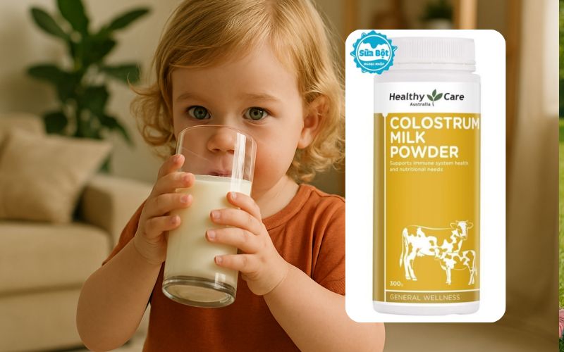 Sữa non Healthy Care Colostrum giúp tăng chức năng tiêu hóa, tăng miễn dịch