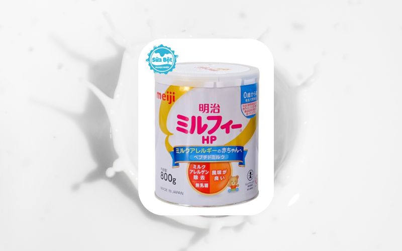 Sữa Meiji HP hộp 800g được sản xuất bằng phương pháp thủy phân, dễ tiêu hóa