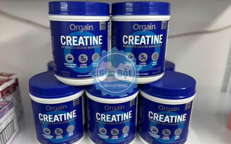 Orgain Creatine Micronized Creatine Monohydrate nâng cao sức mạnh, sức bền của cơ bắp