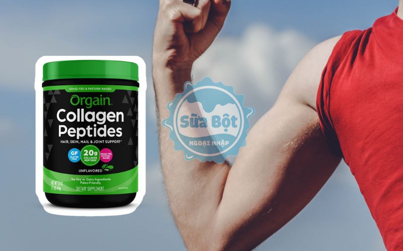 Bột Collagen Orgain Collagen Peptides tốt cho tóc, móng, da, hồi phục cơ bắp