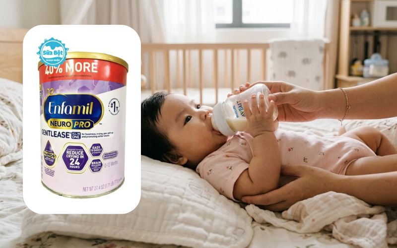 Enfamil NeuroPro Gentlease thiết kế giảm đầy hơi, khó chịu, quấy khóc cho trẻ Enfamil NeuroPro Gentlease thiết kế giảm đầy hơi, khó chịu, quấy khóc cho trẻ