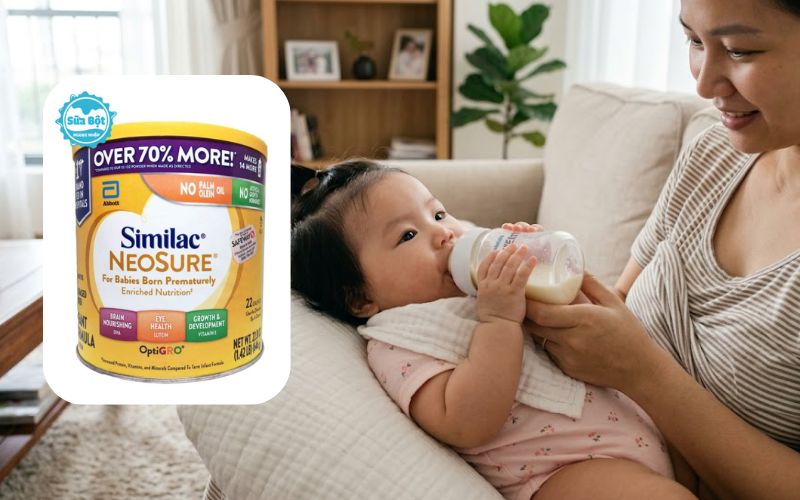 Sữa Similac Neosure phù hợp sử dụng cho các bé sinh non, thiếu tháng Sữa Similac Neosure phù hợp sử dụng cho các bé sinh non, thiếu tháng