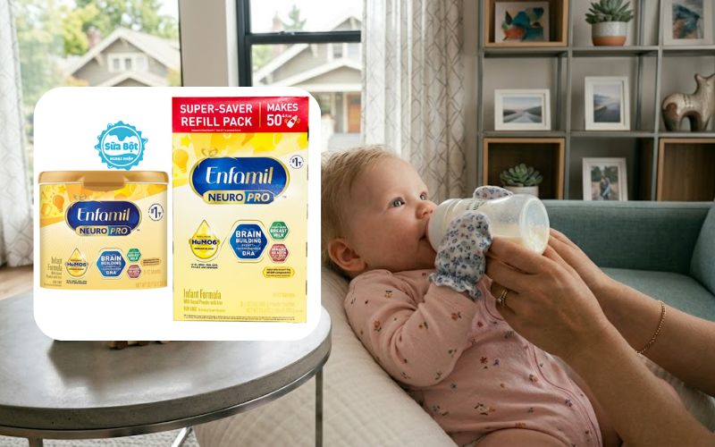 Sữa Enfamil Neuropro Infant Formula được làm từ thành phần không biến đổi gen Sữa Enfamil Neuropro Infant Formula được làm từ thành phần không biến đổi gen