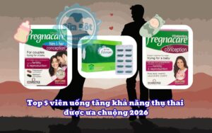 Top 5 viên uống tăng khả năng thụ thai được ưa chuộng 2026