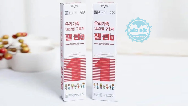 Siro tẩy giun Zelcom Hàn Quốc phù hợp cho trẻ từ 2 tuổi trở lên