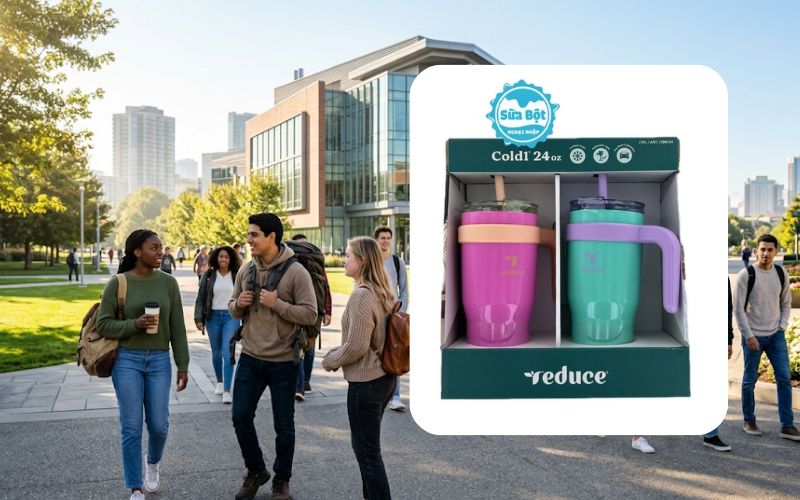 Ly giữ nhiệt Reduce Cold1 thiết kế thời trang, tay cầm chắc chắn, dễ di chuyển