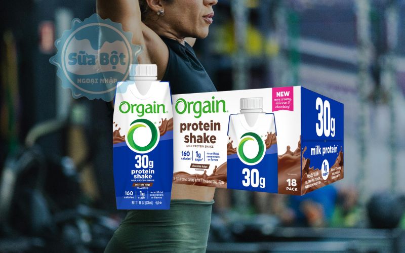 Sữa Protein Orgain 30g Protein Shake Chocolate Fudge giúp hồi phục cơ bắp sau tập
