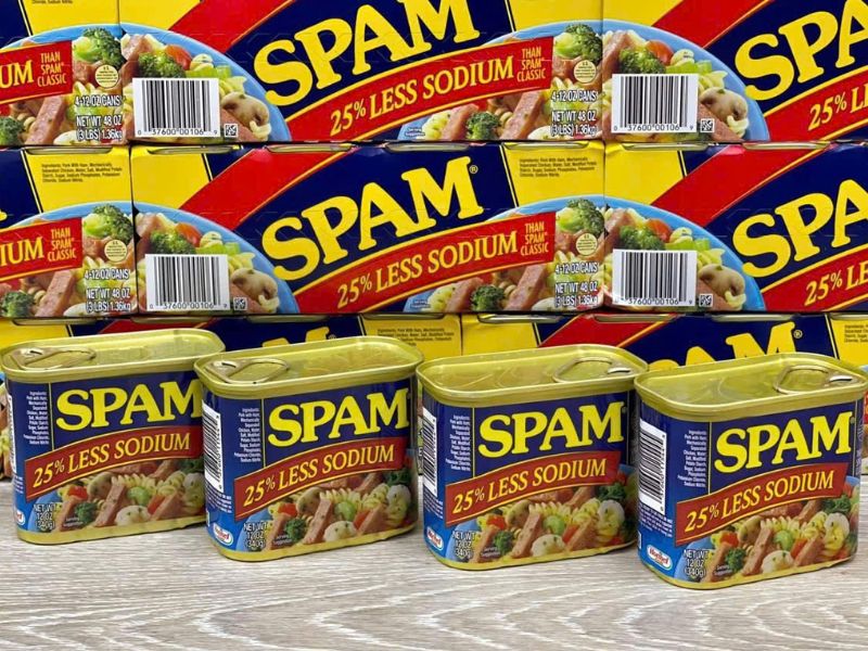 Thịt hộp Spam 25% Less Sodium mua giá tốt tại Sữa Bột Ngoại Nhập