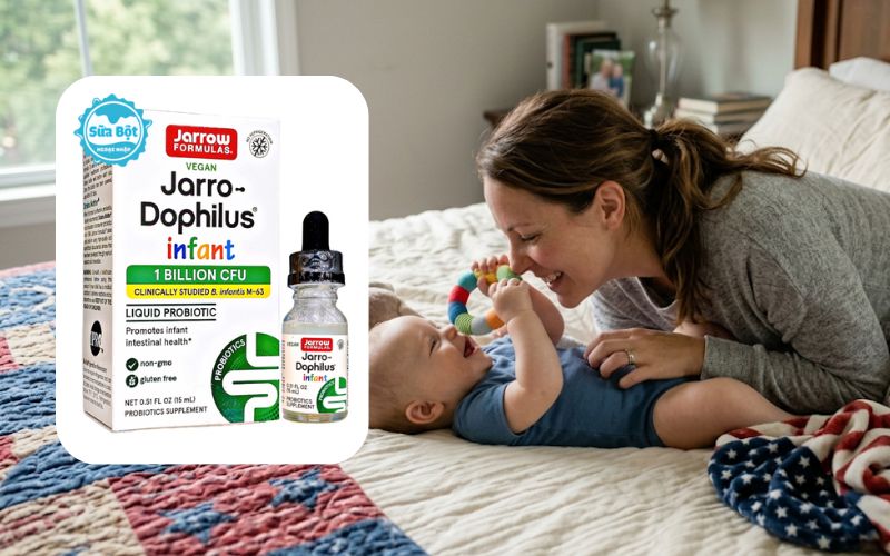 Men vi sinh Jarro Dophilus Infant hỗ trợ hệ miễn dịch, tiêu hóa cho trẻ Men vi sinh Jarro Dophilus Infant hỗ trợ hệ miễn dịch, tiêu hóa cho trẻ