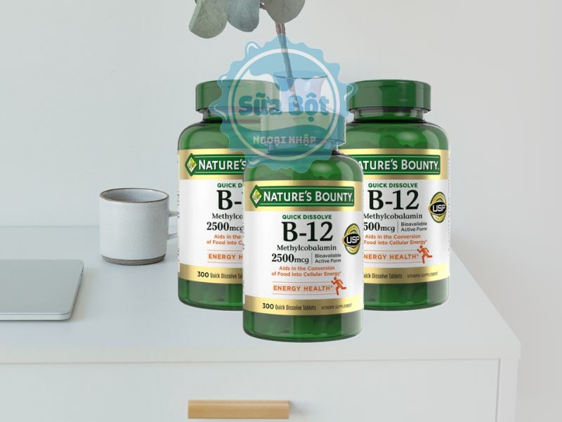 Nature’s Bounty vitamin B12 2500mcg giá tốt tại Sữa Bột Ngoại Nhập