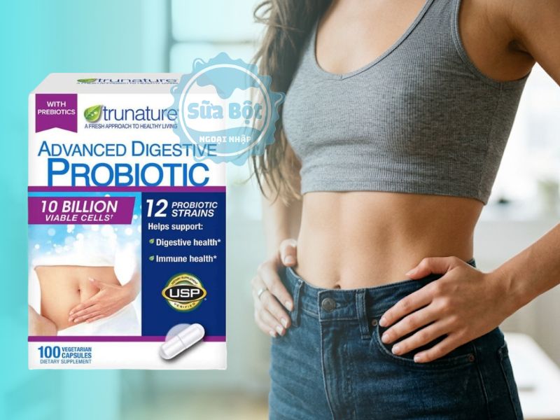 Viên uống Trunature Advanced Digestive Probiotic hỗ trợ hệ tiêu hóa, hệ miễn dịch