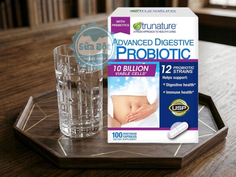 Viên uống Trunature Advanced Digestive Probiotic chỉ uống 1 viên 1 lần mỗi ngày 