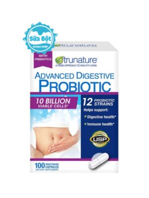 Viên uống Trunature Advanced Digestive Probiotic hỗ trợ tiêu hóa của Mỹ 100 viên