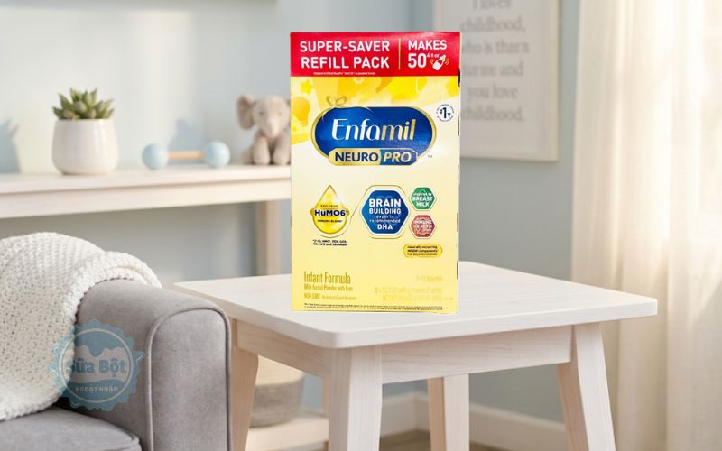 Lon sữa Enfamil bột công thức của thương hiệu Mead Johnson Mỹ