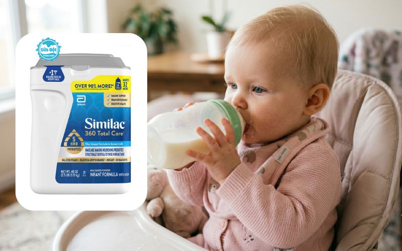 Sữa Similac 360 Total Care 5 HMO Prebiotics không biến đổi gen
