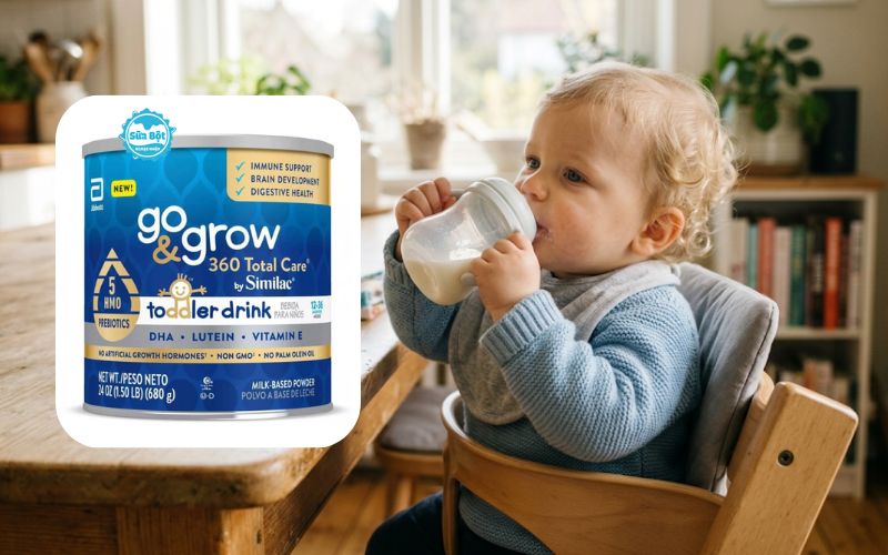 Sữa Similac Go Grow 360 Total Care Toddler Drink hỗ trợ phát triển não bộ, hệ tiêu hóa 