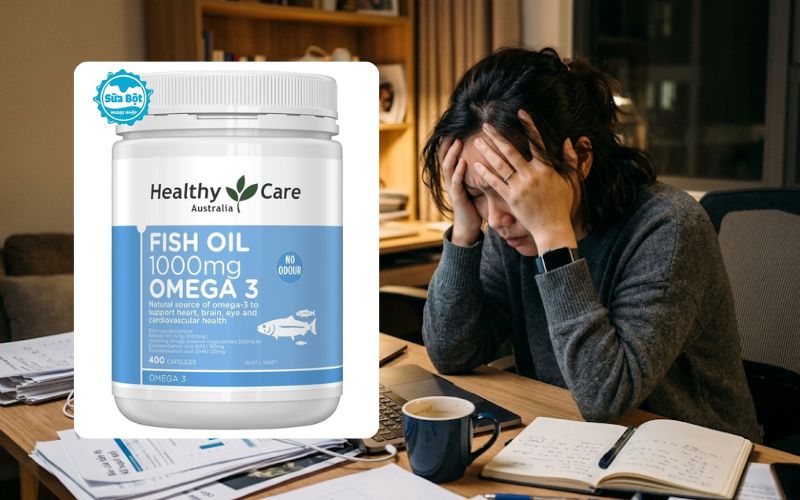 Dầu cá Healthy Care Fish Oil 1000mg cải thiện trí não, hệ tim mạch, tăng miễn dịch