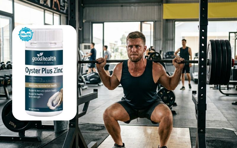 Goodhealth Oyster Plus Zinc hỗ trợ sinh lý nam giới không chứa gluten, chất bảo quản