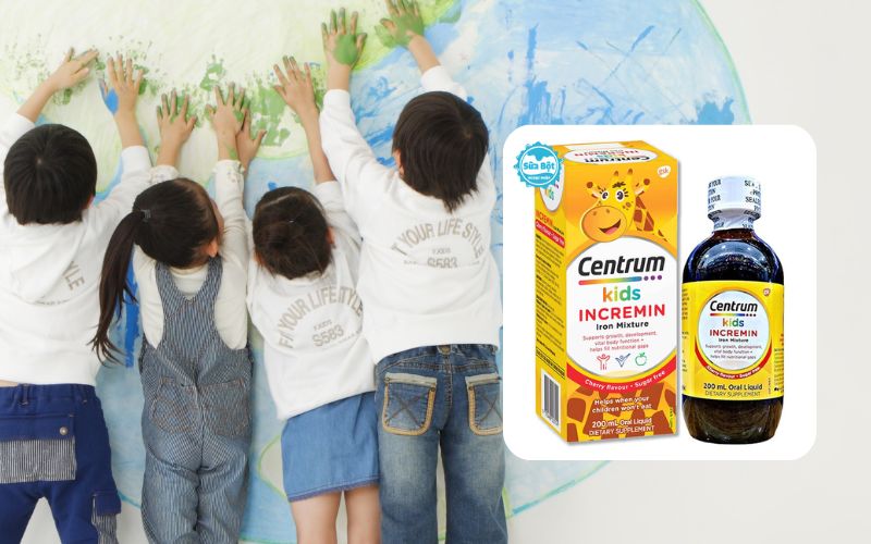 Centrum Kids Incremin Iron có công thức giúp bé phát triển khỏe mạnh