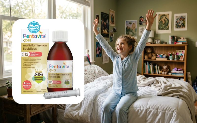 Pentavite Gold Multivitamin + Iron Liquid Kids