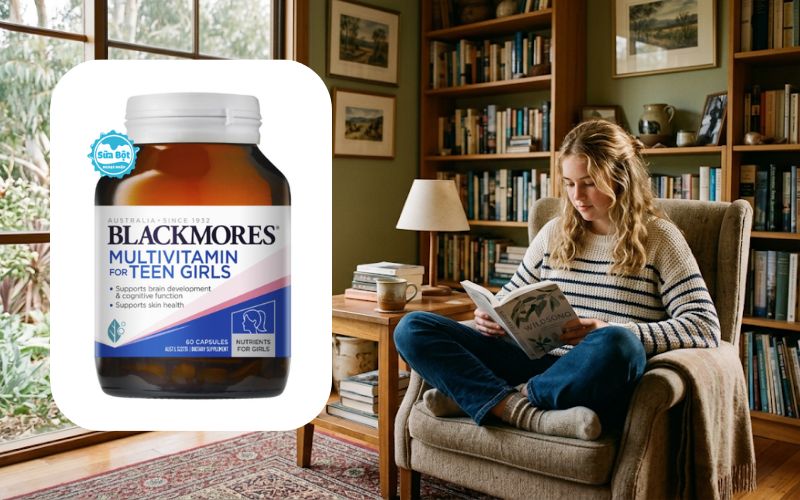 Blackmores Multivitamin For Teen Girls sử dụng tiện lợi cho bé gái tuổi dậy thì