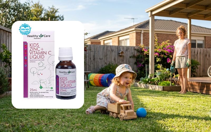 Healthy Care Kids Zinc + vitamin C Liquid 