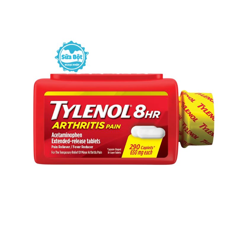 vien-uong-tylenol-8hr-arthritis-pain-thump Viên uống Tylenol 8hr Arthritis Pain 650mg của Mỹ 290 viên