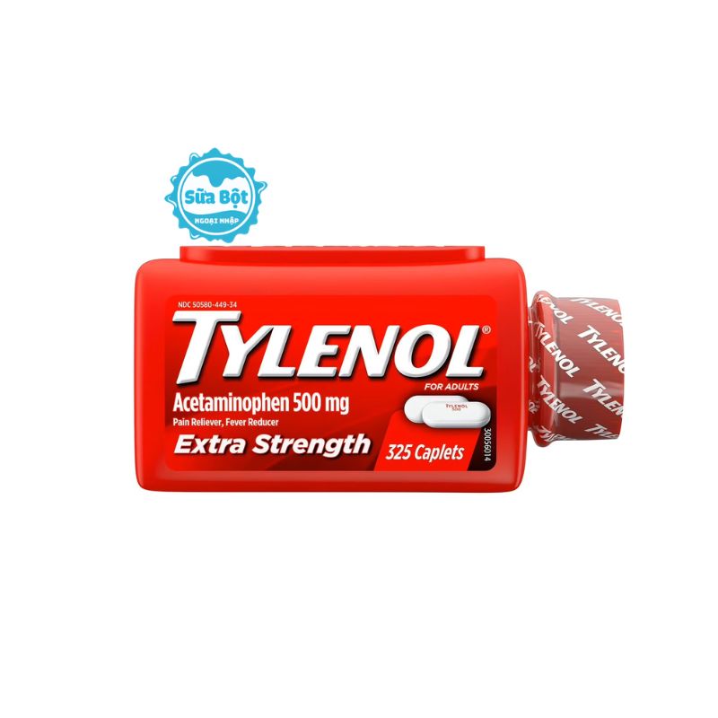 vien-uong-tylenol-extra-strength-500mg-thump Viên uống Tylenol Extra Strength 500mg của Mỹ 325 viên