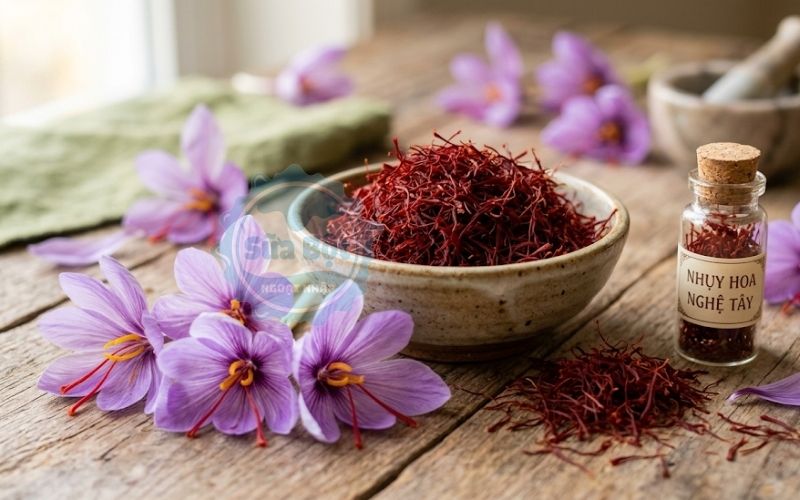 Nhụy hoa nghệ tây tác dụng
