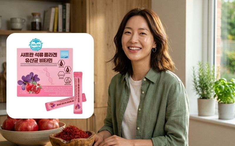 Bột collagen lựu đỏ nhụy hoa nghệ tây Saffron Bio Cell