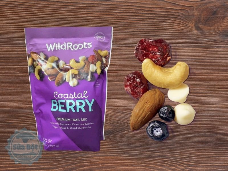 Hạt hỗn hợp Wildroots Coastal Berry Trail Mix sử dụng