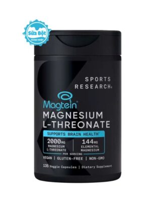 Viên uống bổ sung Magie Sports Research Magtein Magnesium L-Threonate Mỹ 135 viên