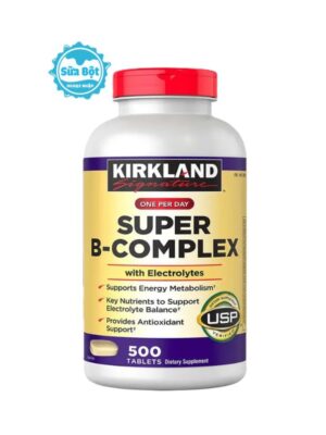 Viên uống Kirkland Super B-Complex with Electrolytes của Mỹ 500 viên