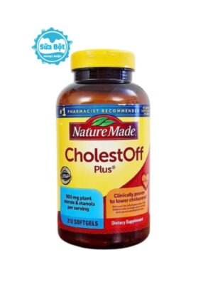 Viên uống Nature Made CholestOff Plus hỗ trợ giảm cholesterol của Mỹ 210 viên