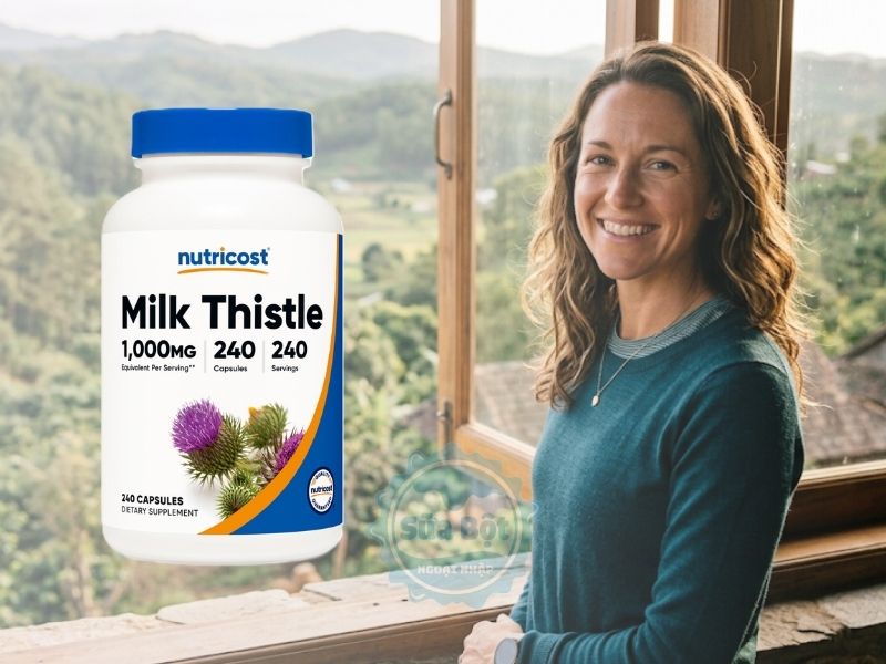 Viên uống Nutricost Milk Thistle 1000mg hỗ trợ gan