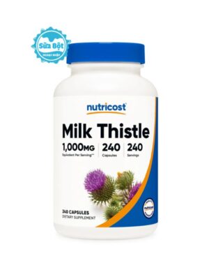 Viên uống Nutricost Milk Thistle 1000mg hỗ trợ gan Mỹ 240 viên