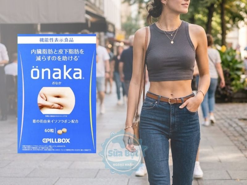 Viên uống Onaka Pillbox xuất xứ Nhật Bản hỗ trợ giảm mỡ bụng