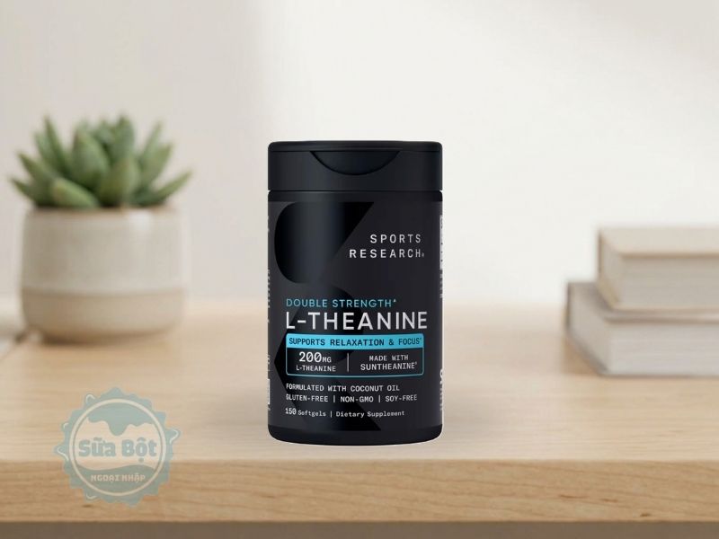 Viên uống Sports Research L-Theanine 200mg người lớn sử dụng