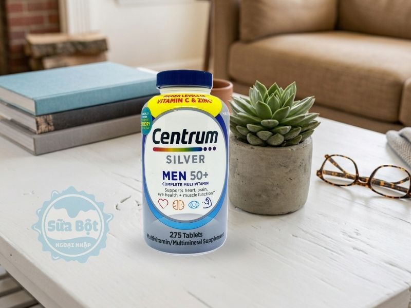 Vitamin tổng hợp Centrum Silver Men 50+ hỗ trợ sức khỏe 