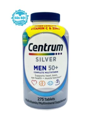 Vitamin tổng hợp Centrum Silver Men 50+ cho nam trên 50 tuổi của Mỹ 275 viên