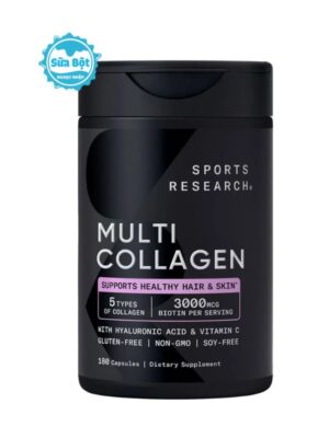 Viên uống Sports Research Multi Collagen của Mỹ 180 viên